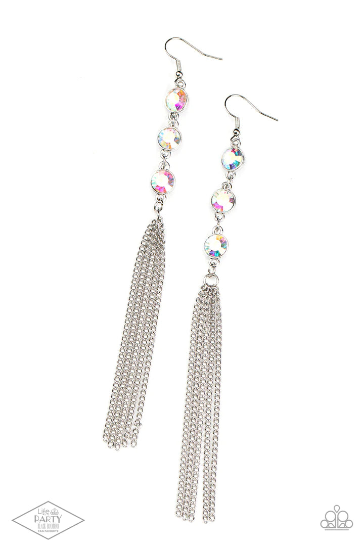 Paparazzi Moved To Tiers - Iridescent Earrings - Bling Jewelry Paparazzi jewelry images