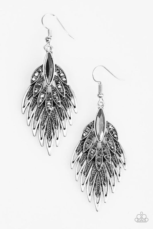 PAPARAZZI WING IT -SILVER EARRINGS - A Finishing Touch Jewelry