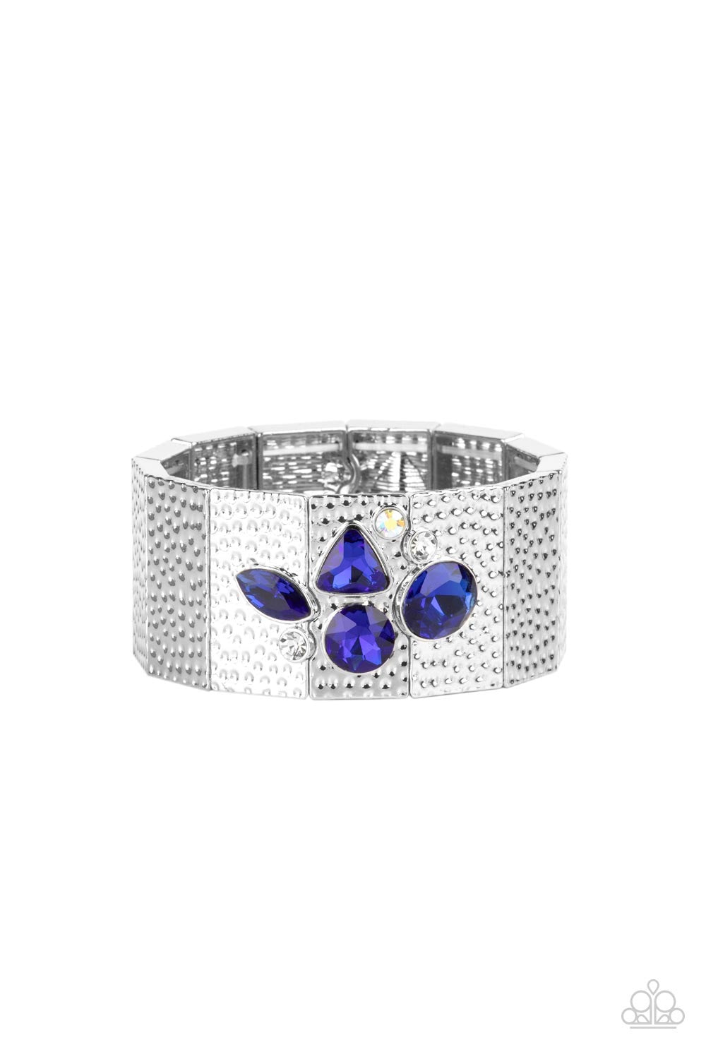 Paparazzi Flickering Fortune - Blue Bracelet-Paparazzi Jewelry Images