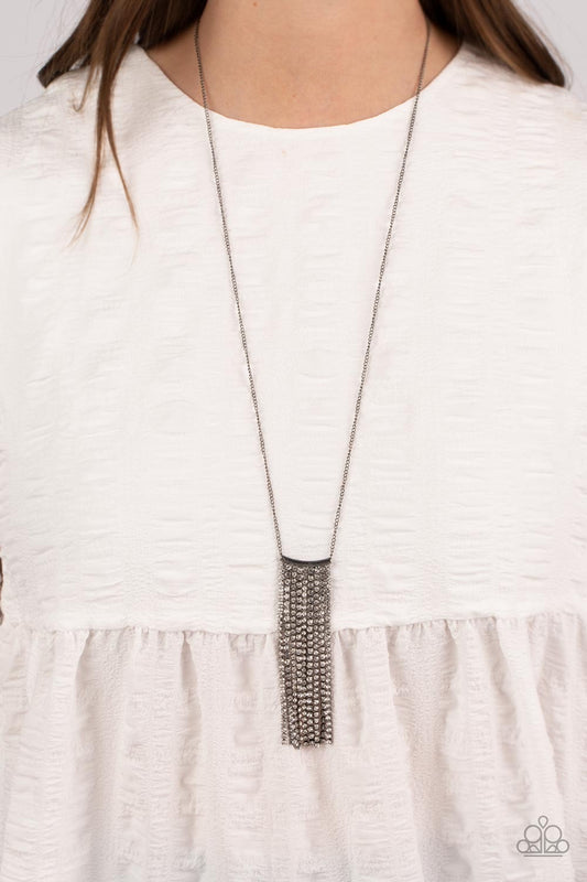 A Finishing Touch Stellar Crescendo - Black Necklace