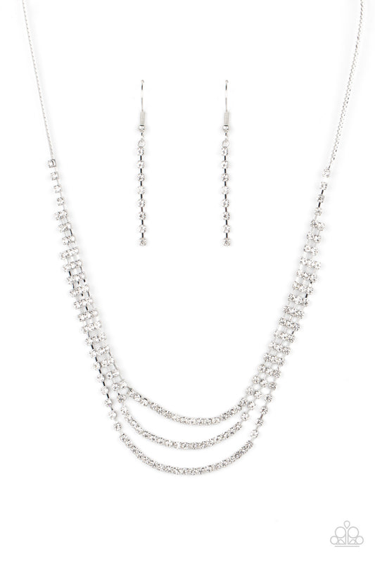 A Finishing Touch Surreal Sparkle - White Necklace