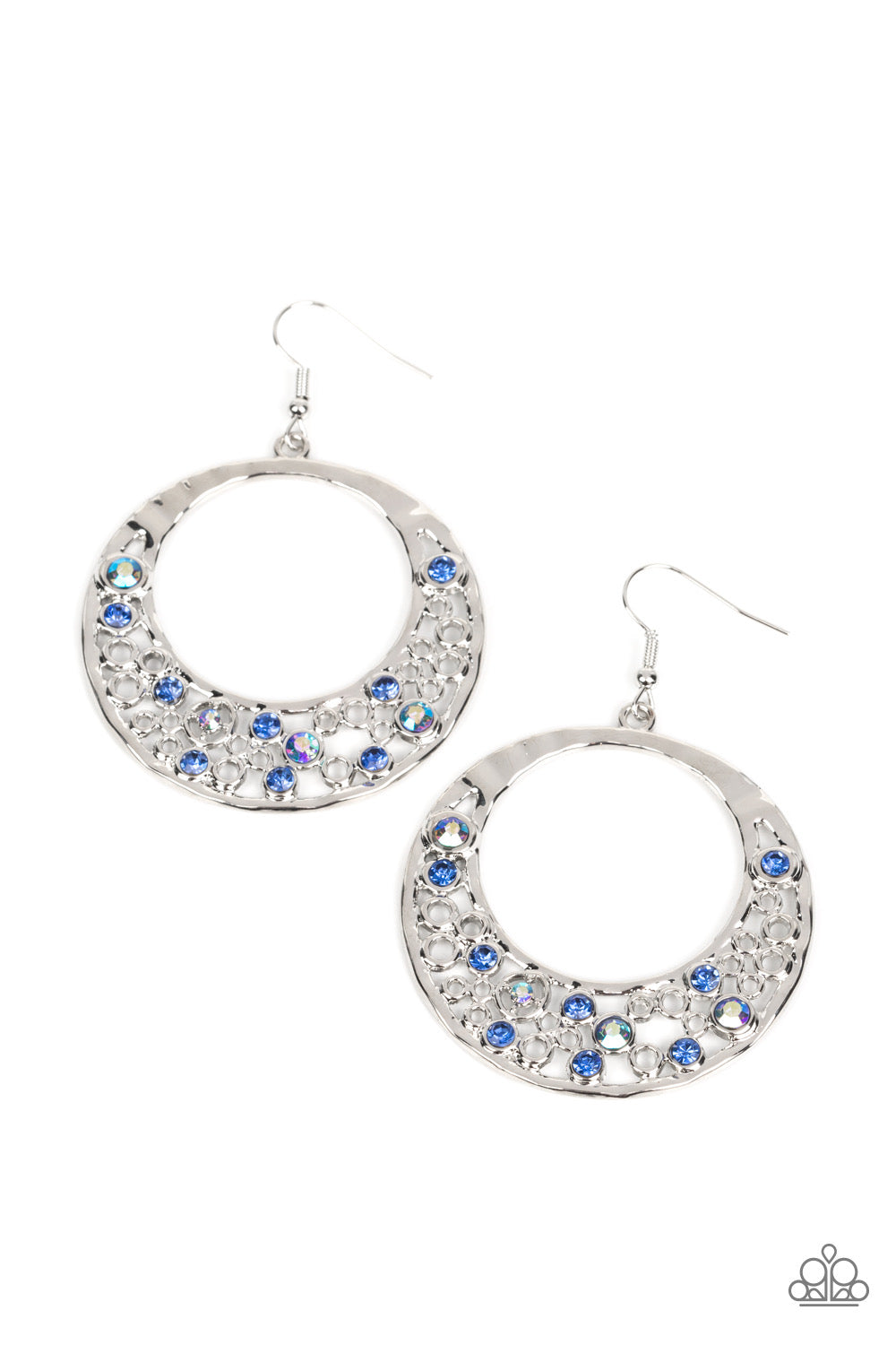 Paparazzi Enchanted Effervescence - Blue Earrings -Paparazzi jewelry Images 