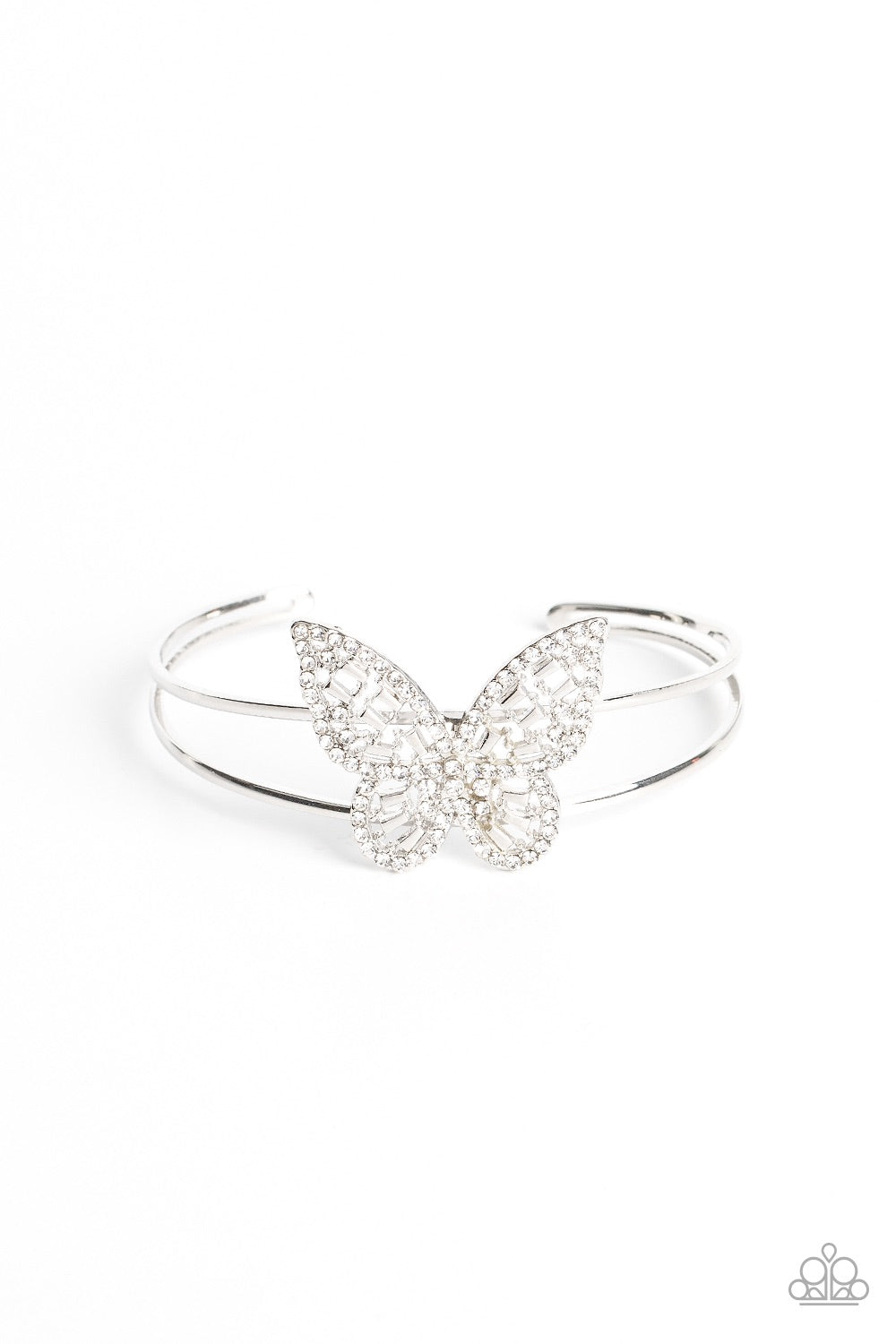 Butterfly Bella - White Bracelet - A Finishing Touch Jewelry
