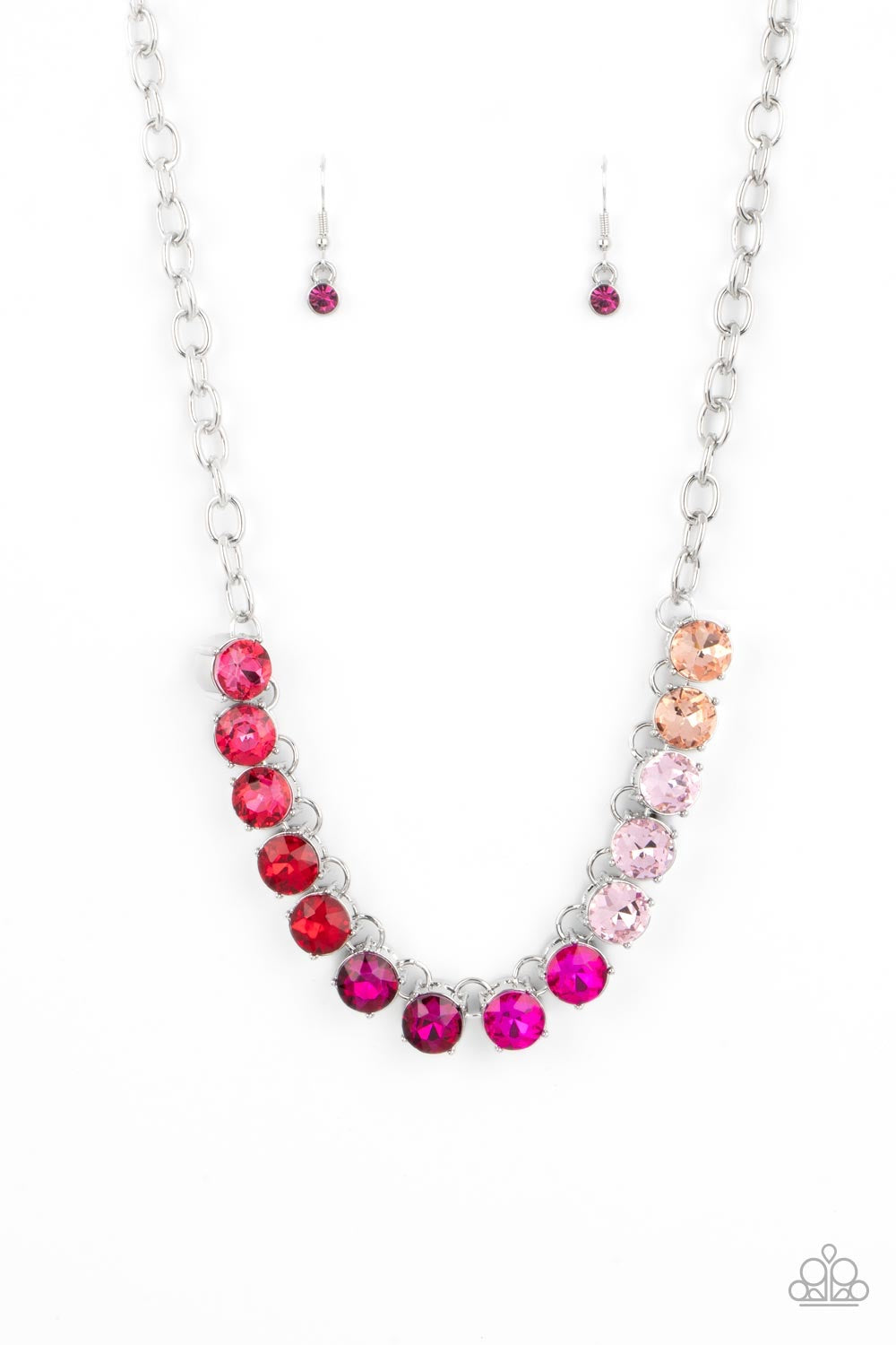 Rainbow Resplendence - Pink Necklace - A Finishing Touch Jewelry