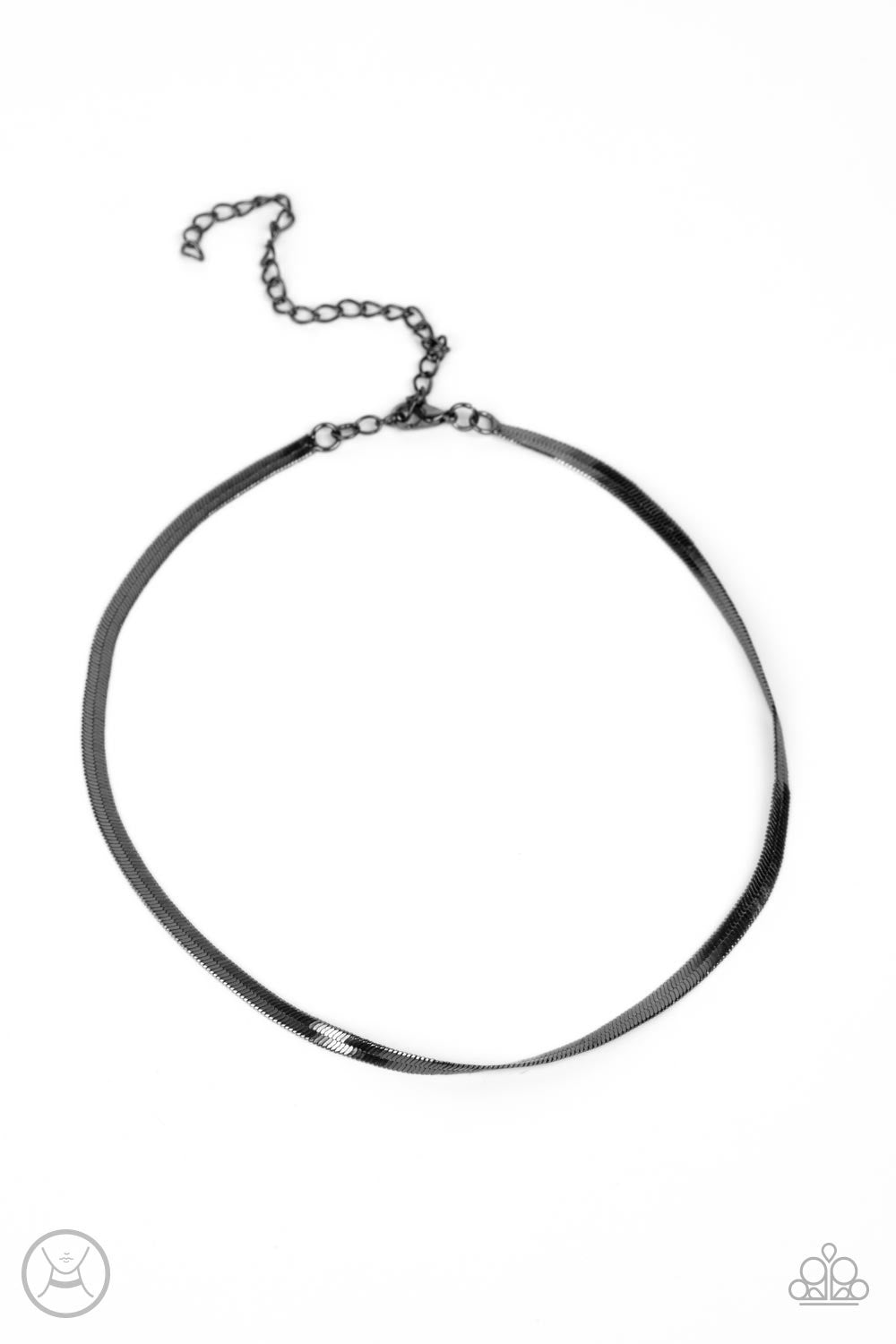 Paparazzi In No Time Flat - Black Necklace -Paparazzi Jewelry Images 