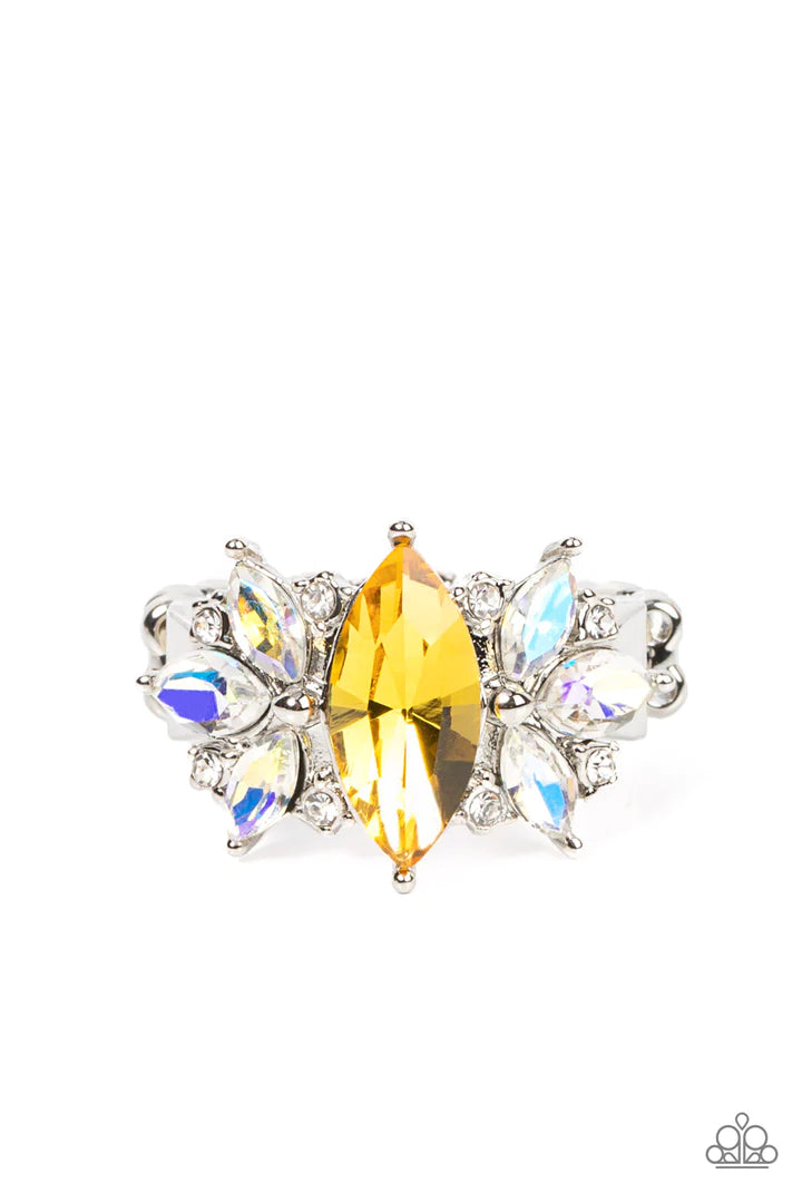 Paparazzi Luxury Luster - Yellow Ring Paparazzi Jewelry Images 