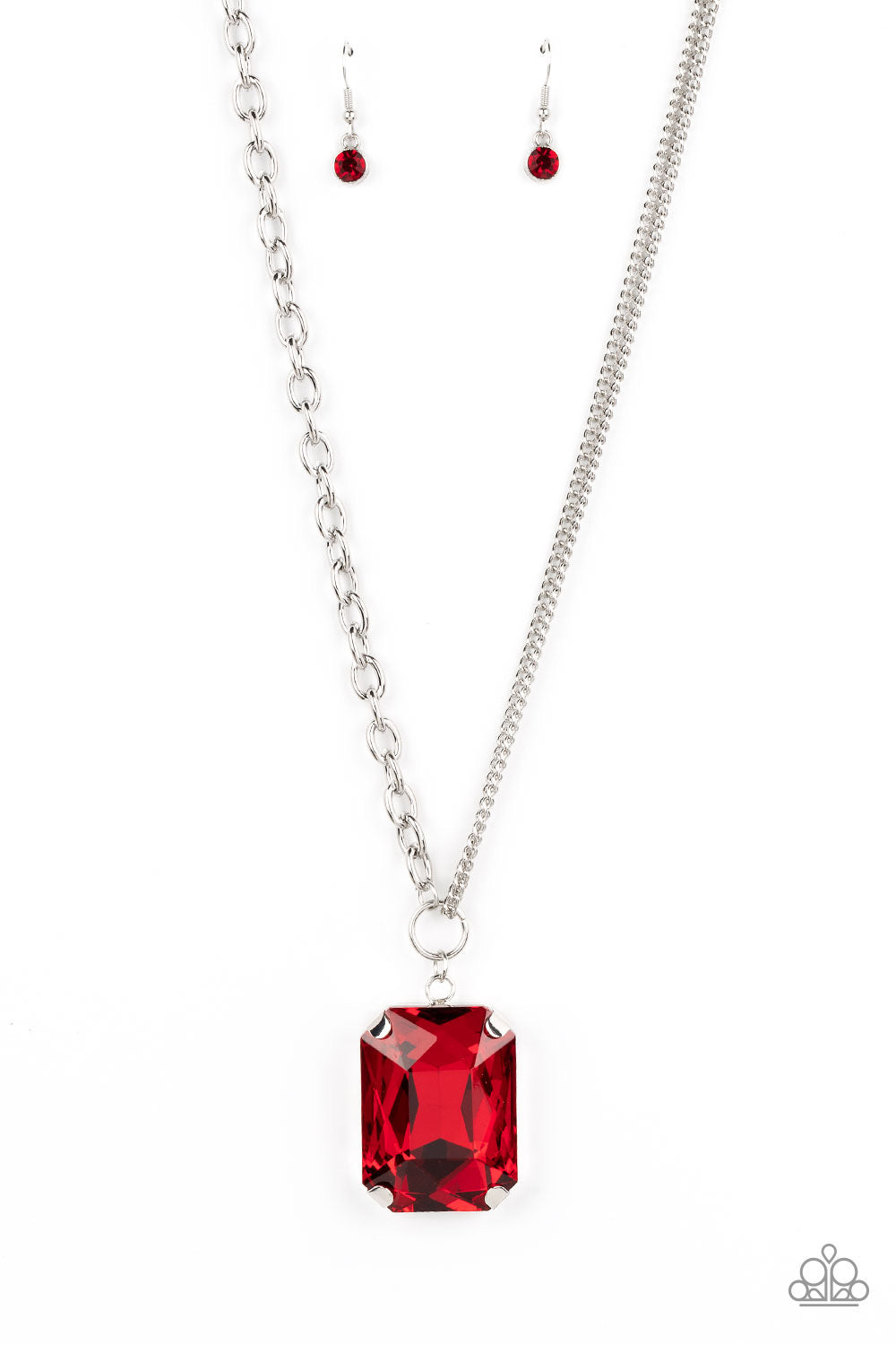 Paparazzi Instant Intimidation - Red Necklace -Paparazzi Jewelry Images