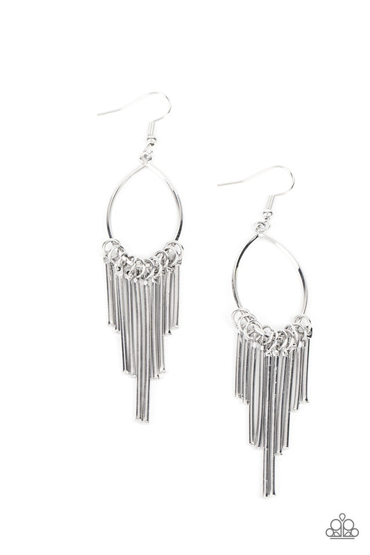 Paparazzi Mood Swing - Silver Earring - A Finishing Touch Jewelry