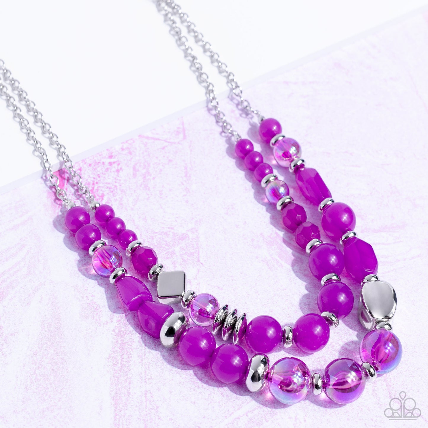 Paparazzi Mere Magic - Purple Necklace -Paparazzi Jewelry Images 