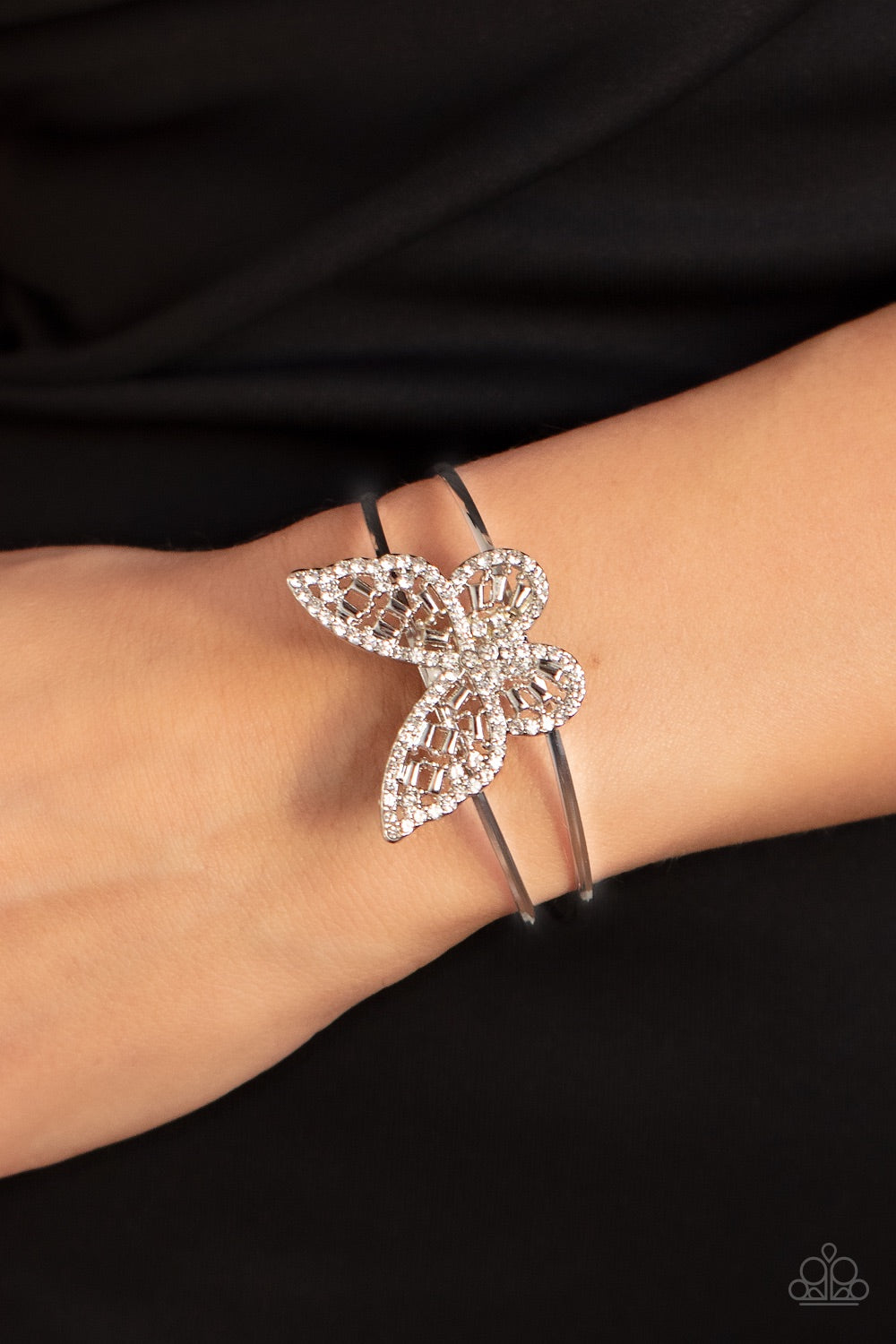 Butterfly Bella - White Bracelet - A Finishing Touch Jewelry