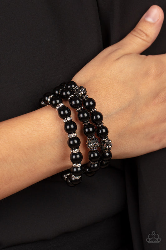 A Finishing Touch  Poshly Packing - Black Bracelet