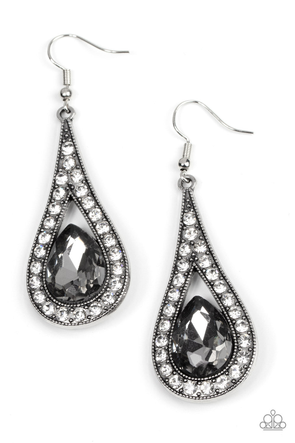 Dangle Earrings - Paparazzi A-Lister Attitude - Silver Earrings - Paparazzi Jewelry Images 