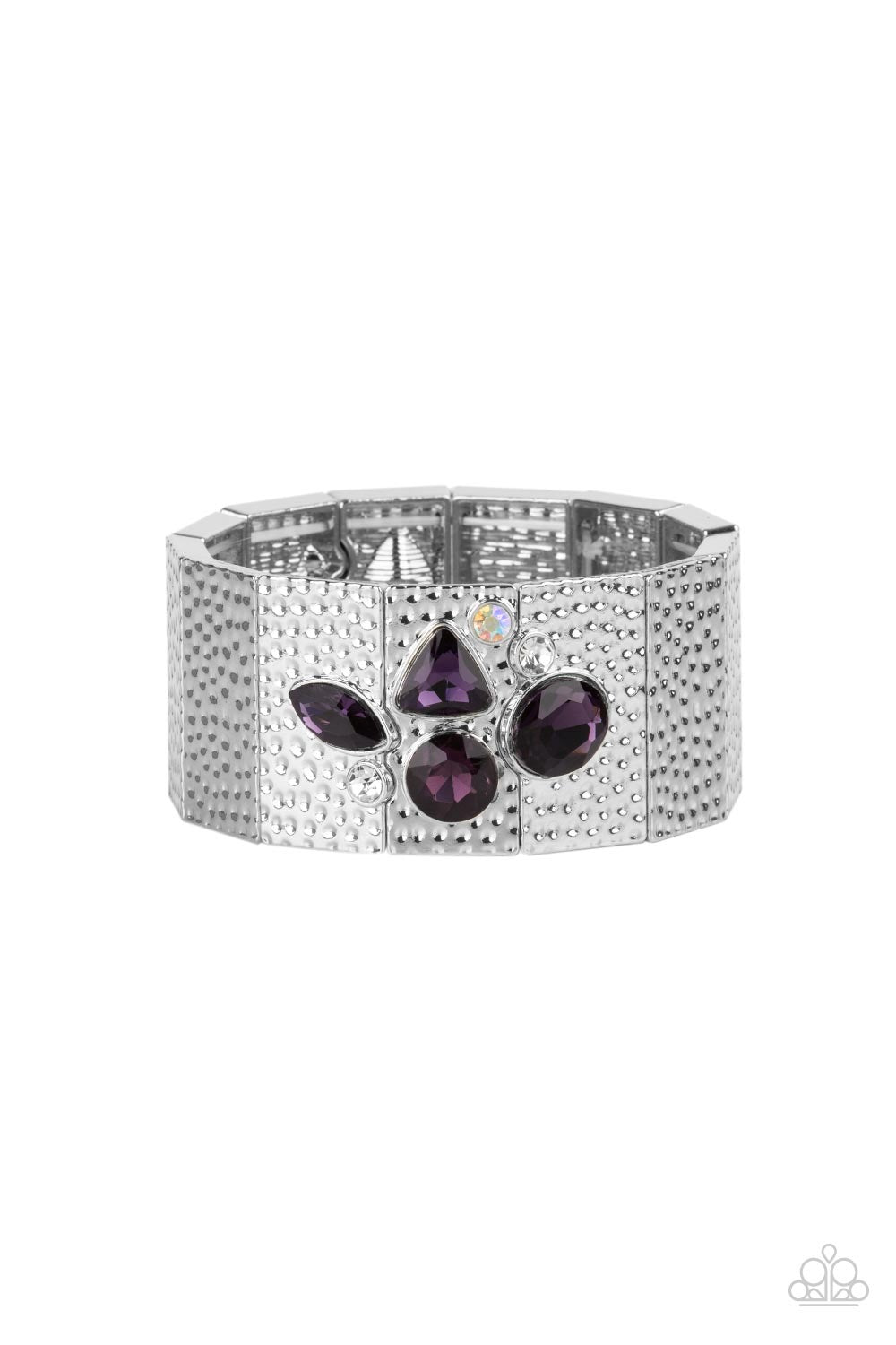 Paparazzi Flickering Fortune - Purple Bracelet -Paparazzi Jewelry Images 