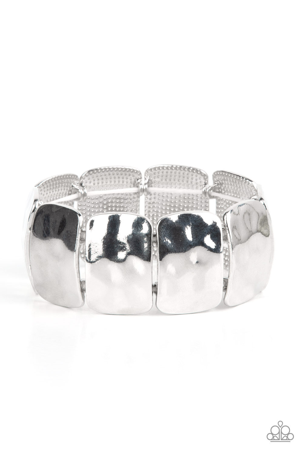 Paparazzi Molten Maverick - Silver Bracelet - A Finishing Touch Jewelry