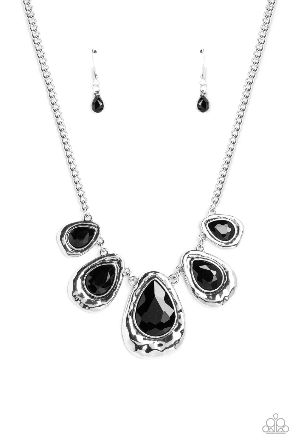 Paparazzi Formally Forged - Black Necklace -Paparazzi jewelry images 