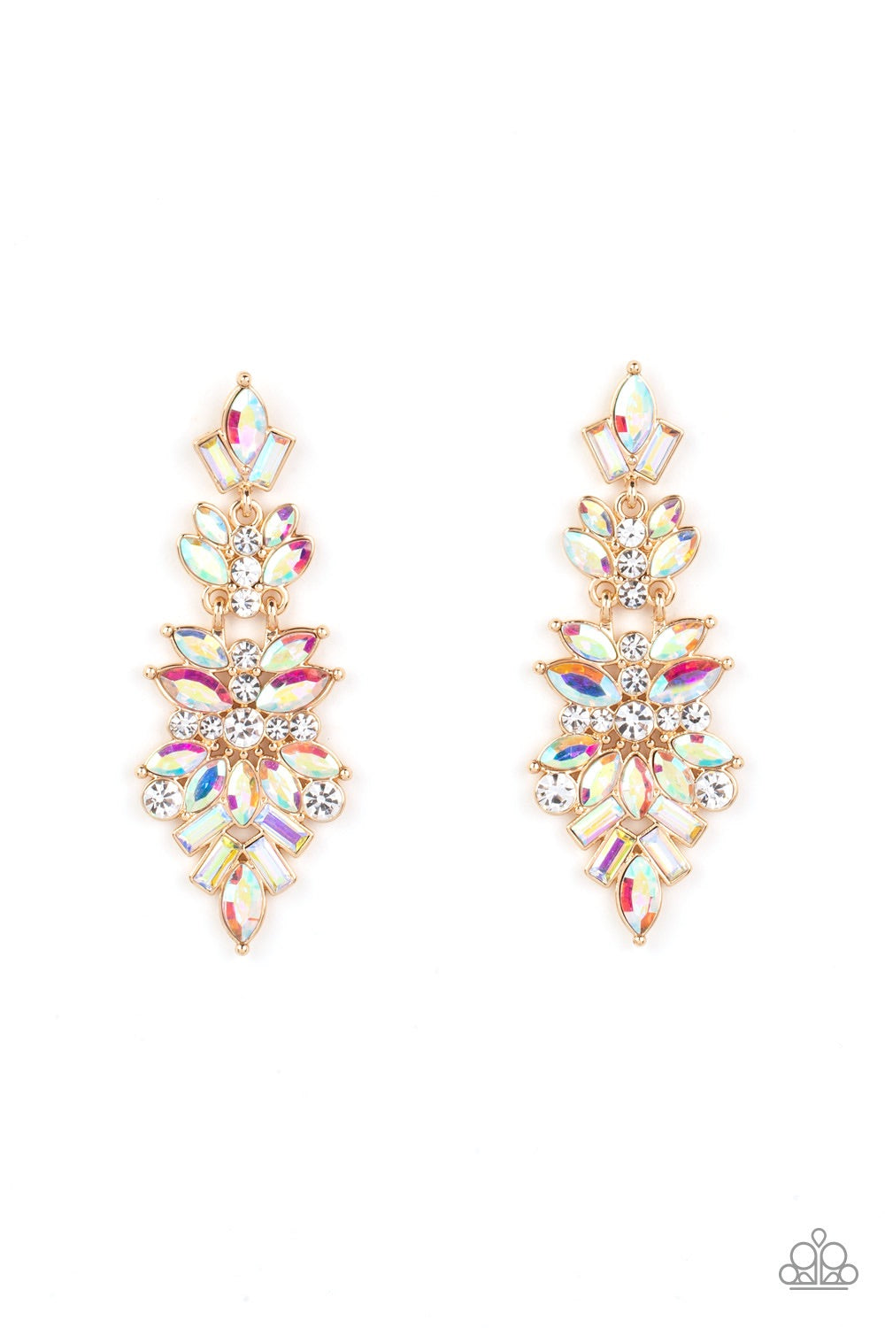 Paparazzi Frozen Fairytale - Multi Iridescent Earrings - A Finishing Touch Jewelry
