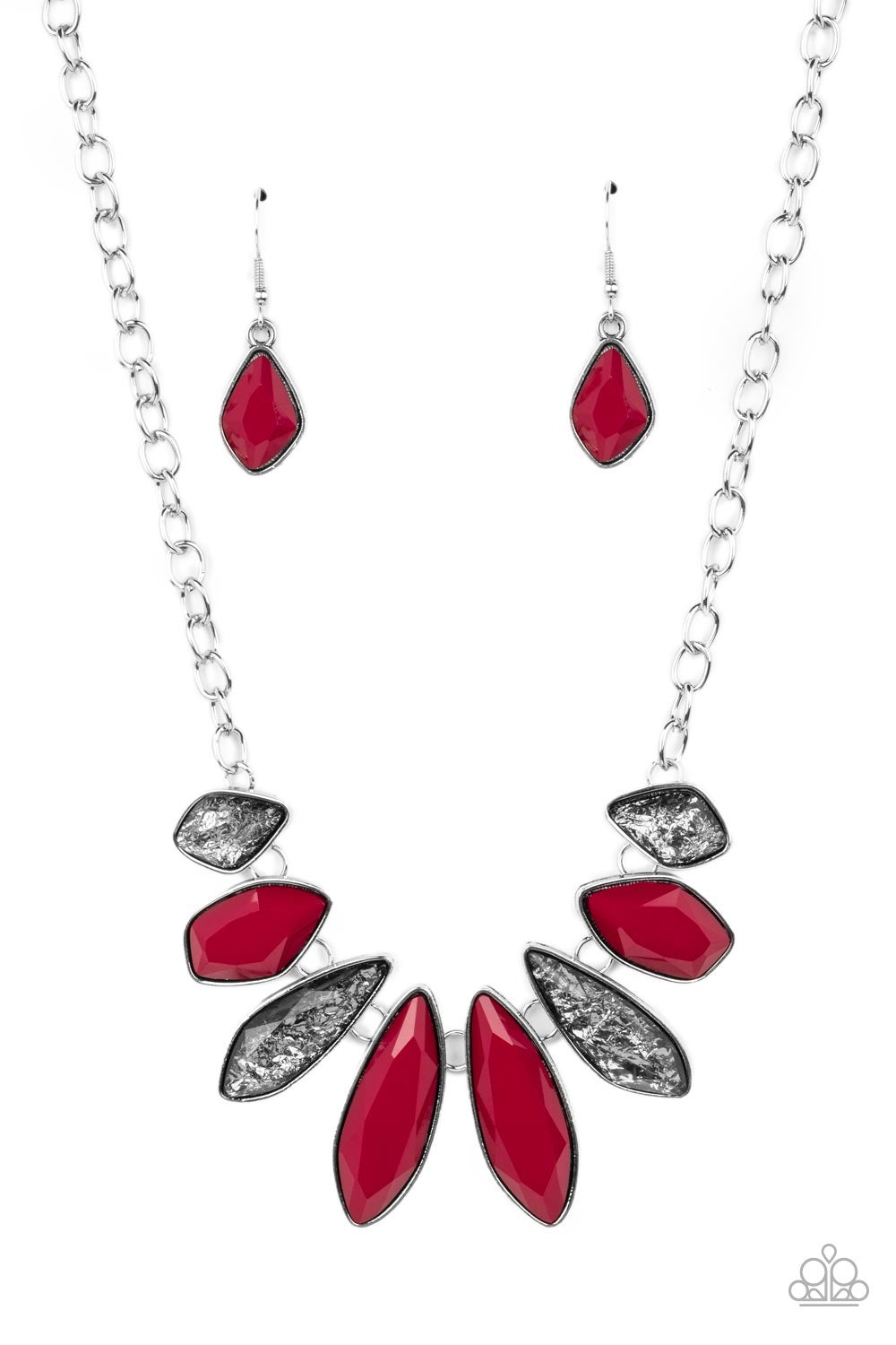Paparazzi Crystallized Couture - Red Necklace -paparazzi jewelry images 