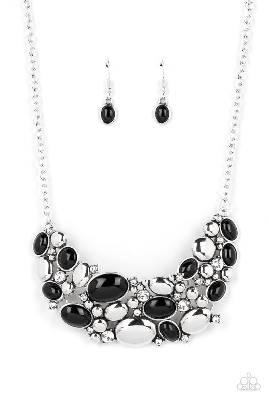 A Finishing Touch Contemporary Calamity - Black Necklace