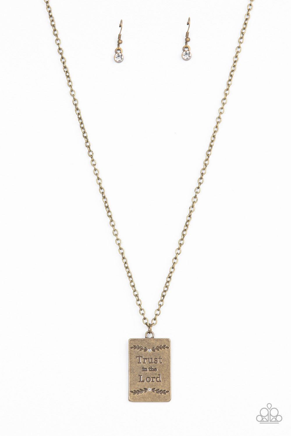 Paparazzi All About Trust - Brass Necklace