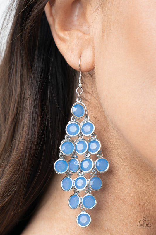 Paparazzi With All DEW Respect - Blue Earrings