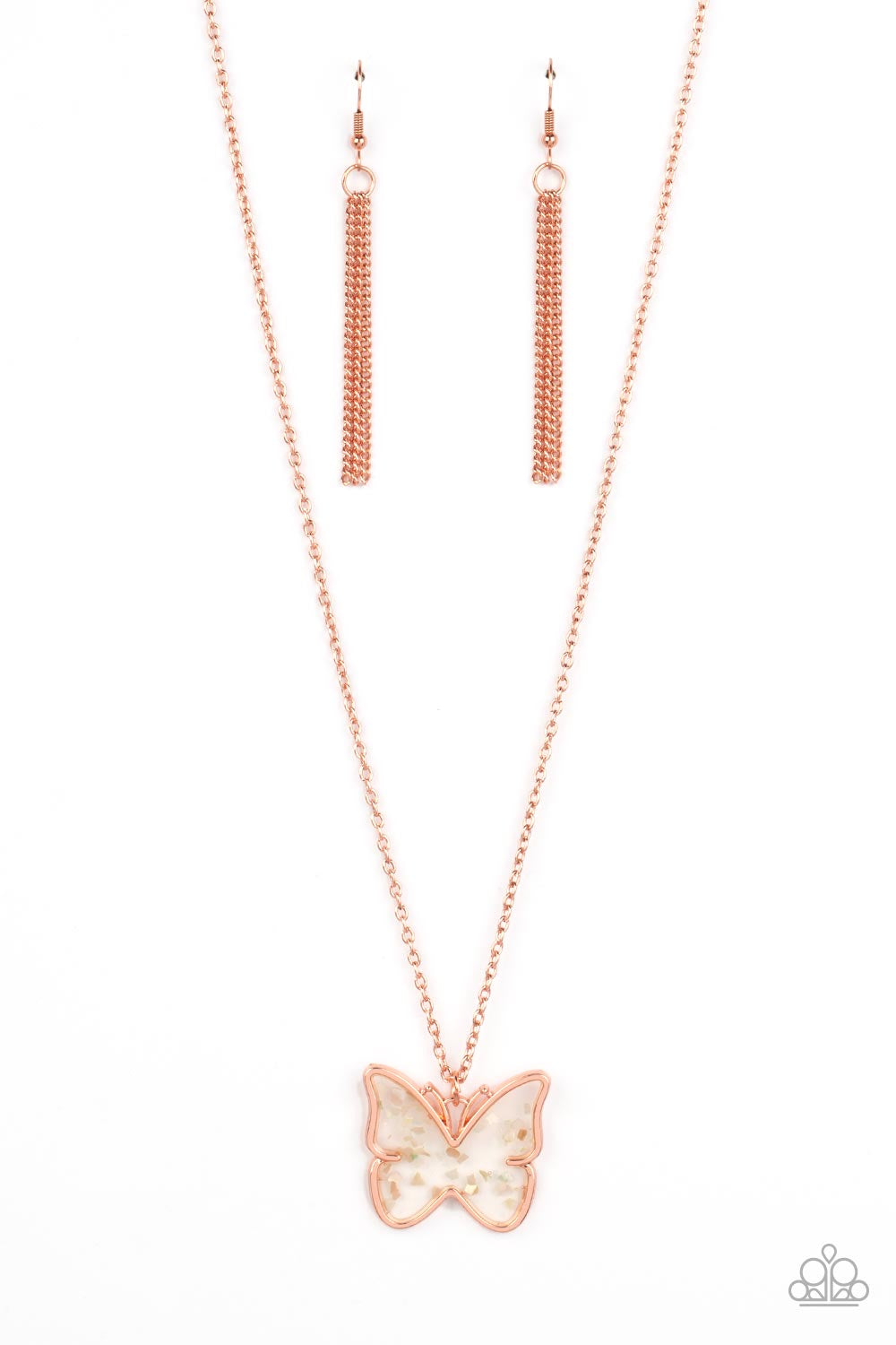 Paparazzi Gives Me Butterflies - Copper Necklace