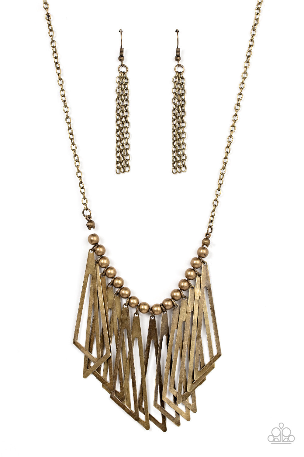 Paparazzi Industrial Jungle - Brass necklace