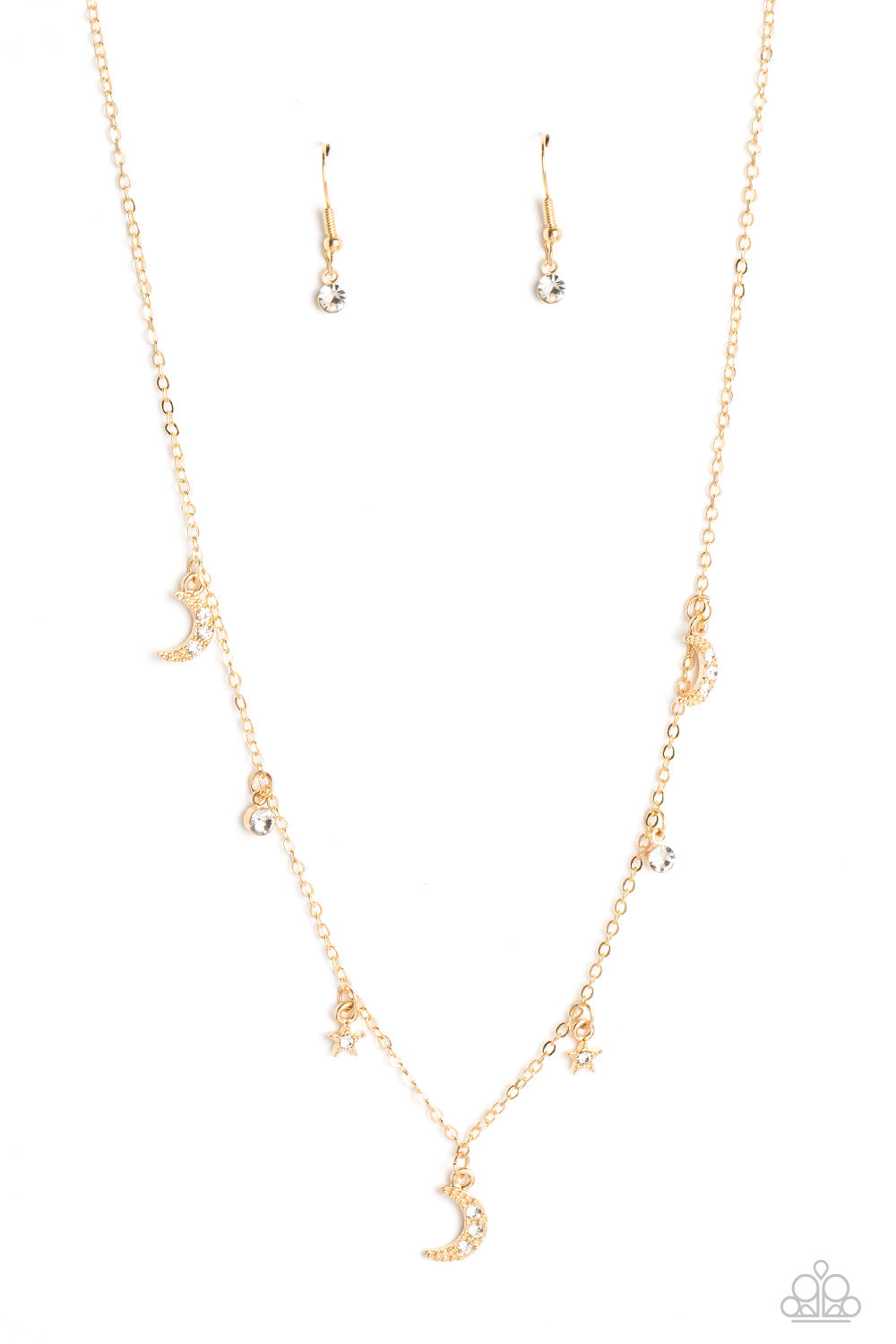 Paparazzi Lunar Lagoon - Gold Necklace - A Finishing Touch Jewelry