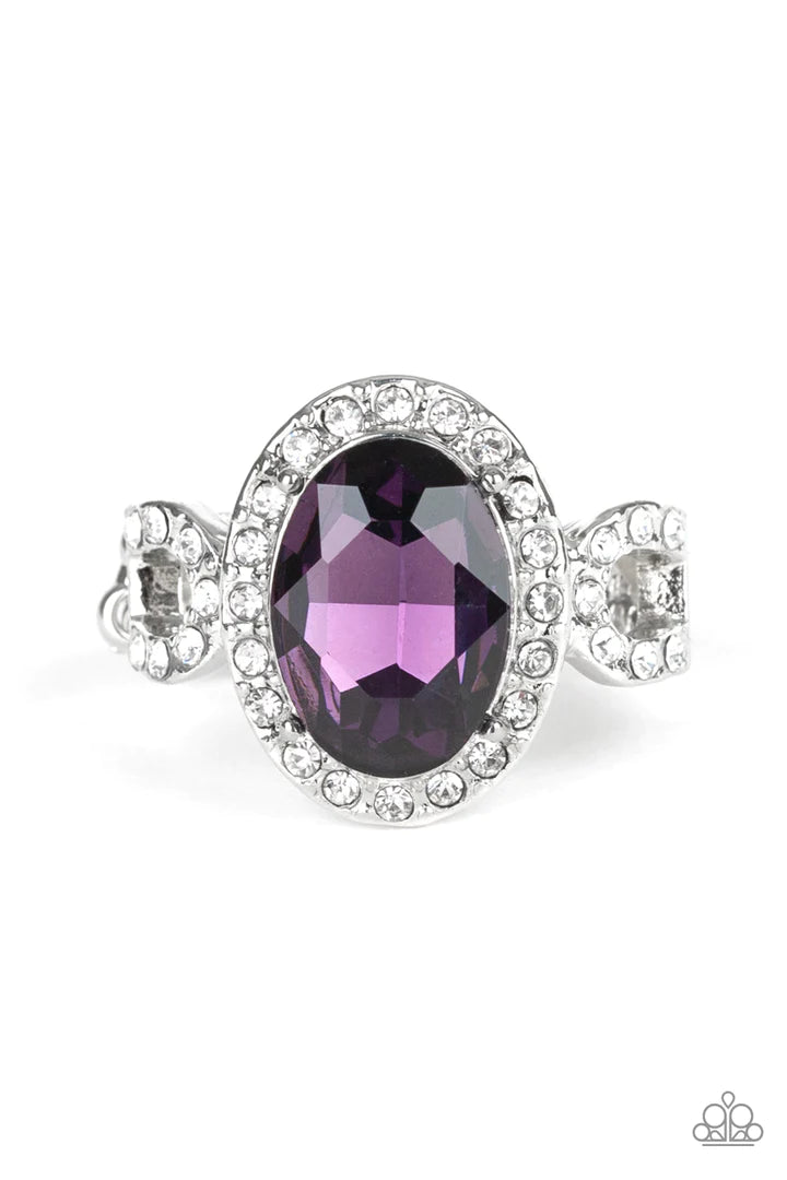 Paparazzi Magnificent Majesty - Purple Ring Paparazzi Jewelry Images 