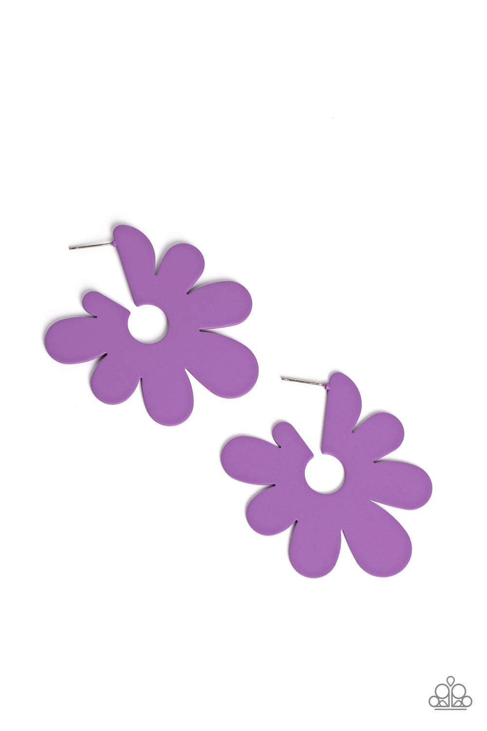 Paparazzi Flower Power Fantasy - Purple Earrings- Paparazzi Jewelry 2023 Empower Me Pink Exclusive