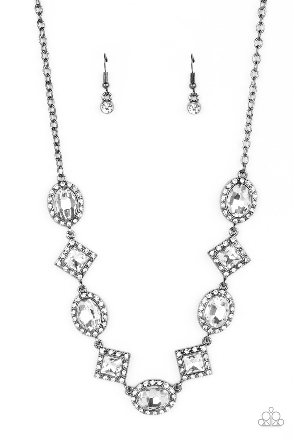 Paparazzi Diamond of the Season - Black Necklace   -Paparazzi jewelry images