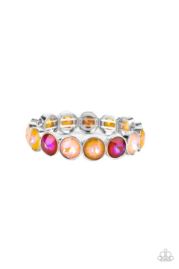 Cute Bracelets - Paparazzi Radiant on Repeat - Orange Bracelet Paparazzi jewelry image