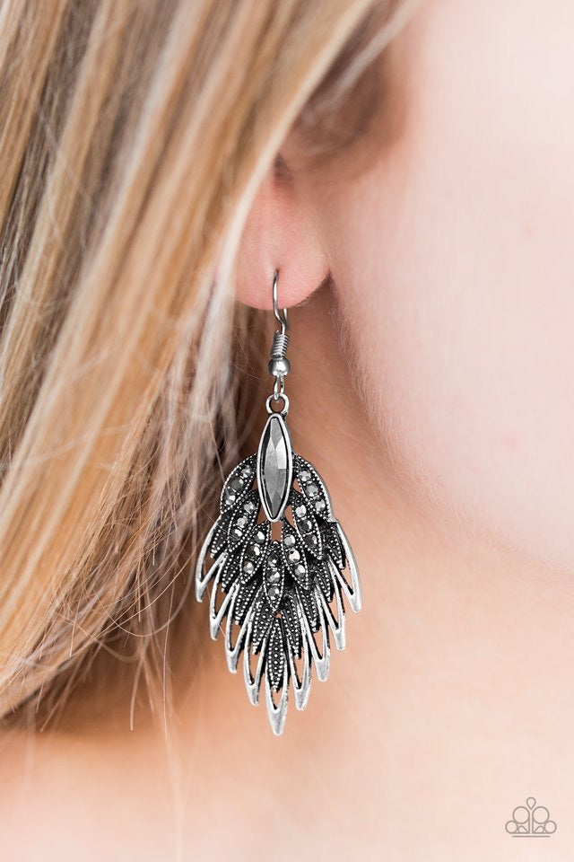 PAPARAZZI WING IT -SILVER EARRINGS - A Finishing Touch Jewelry