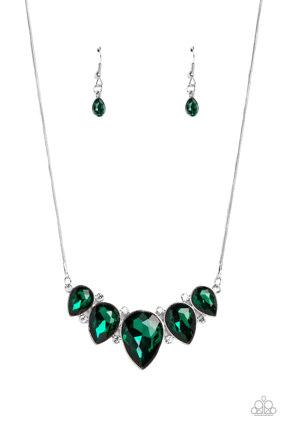 Paparazzi Regally Refined - Green Necklace -Paparazzi Jewelry Images
