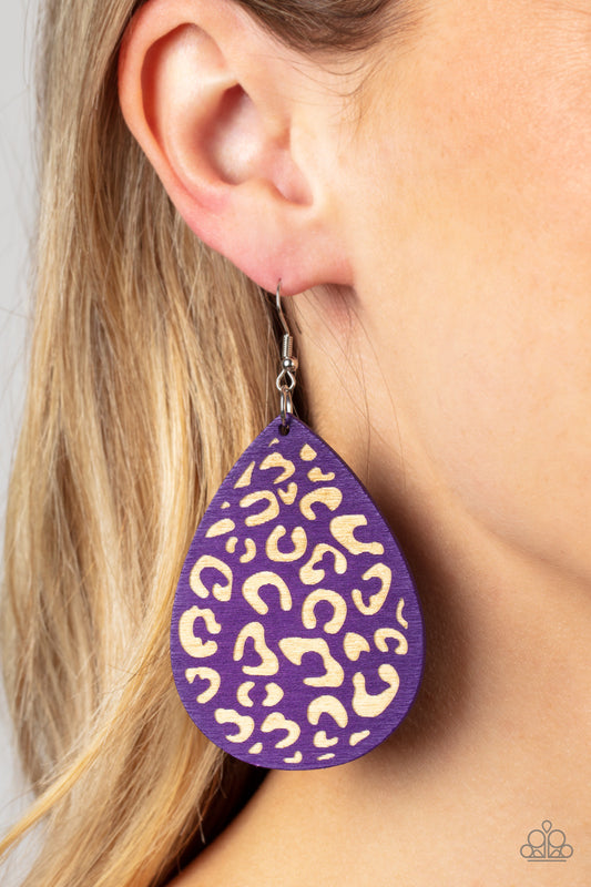 A Finishing Touch Suburban Jungle - Purple Earrings