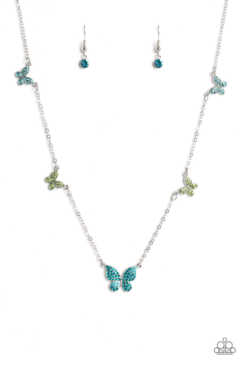 Paparazzi FAIRY Special - Blue Necklace -Paparazzi Jewelry Images 