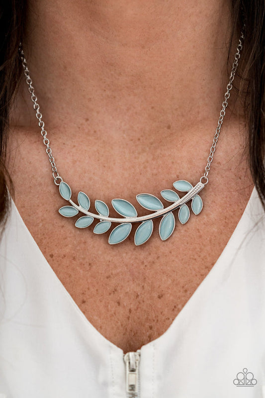 Paparazzi Frosted Foliage - Blue Necklace