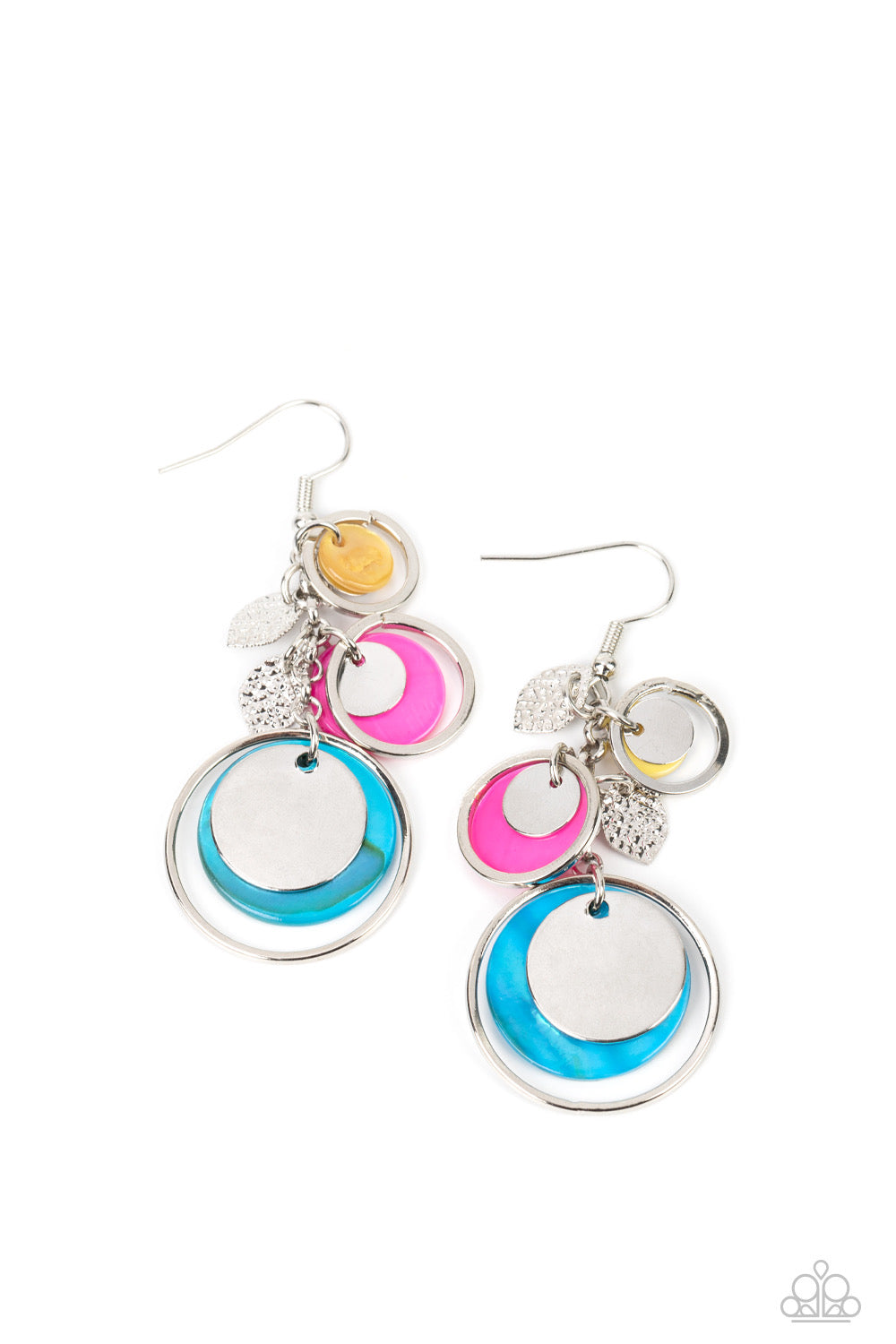 Colorful Earrings - Paparazzi Saved by the SHELL - Paparazzi Earrings Paparazzi jewelry images