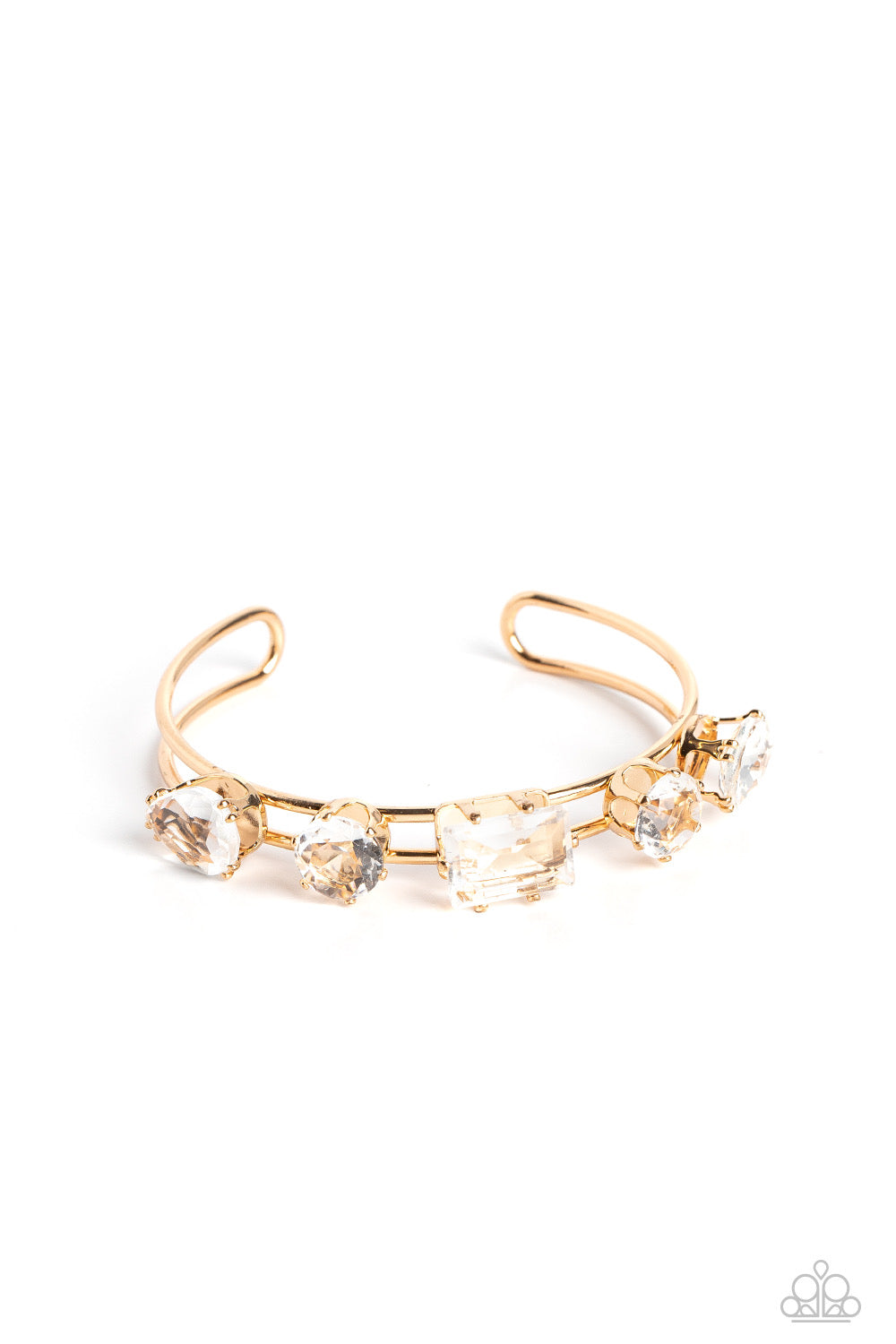 Cute Bracelets - Paparazzi Uniquely Untapped - Gold Bracelet - Paparazzi Jewelry Images 
