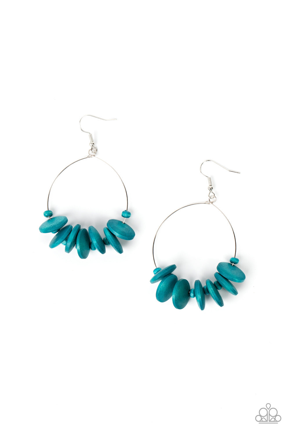 Paparazzi Surf Camp - Blue Earrings -Paparazzi Jewelry Images 