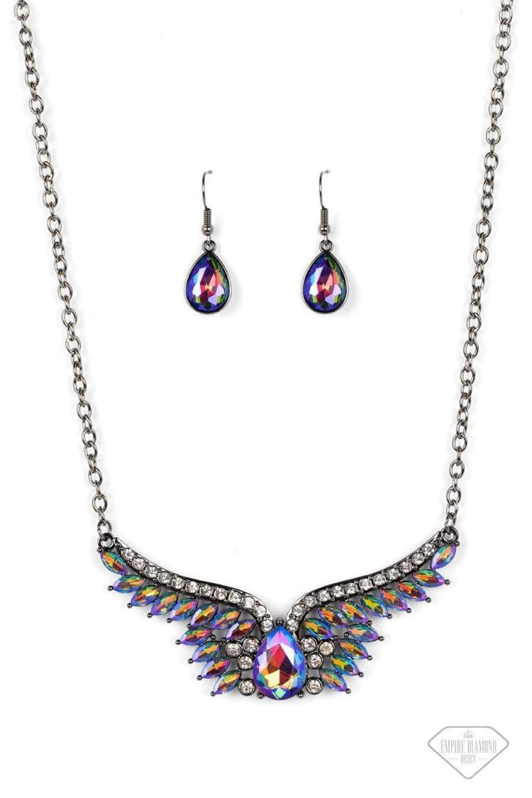 Paparazzi Empire Diamond Smoldering Shimmer Exclusive Necklace