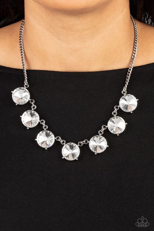 A Finishing Touch The SHOWCASE Must Go On - White Necklace