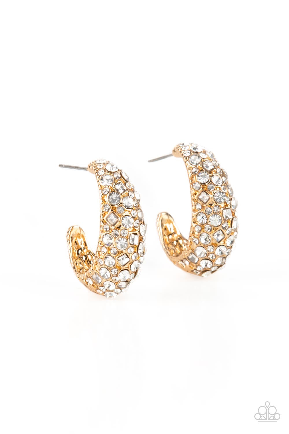 Paparazzi Glamorously Glimmering - Gold Earrings