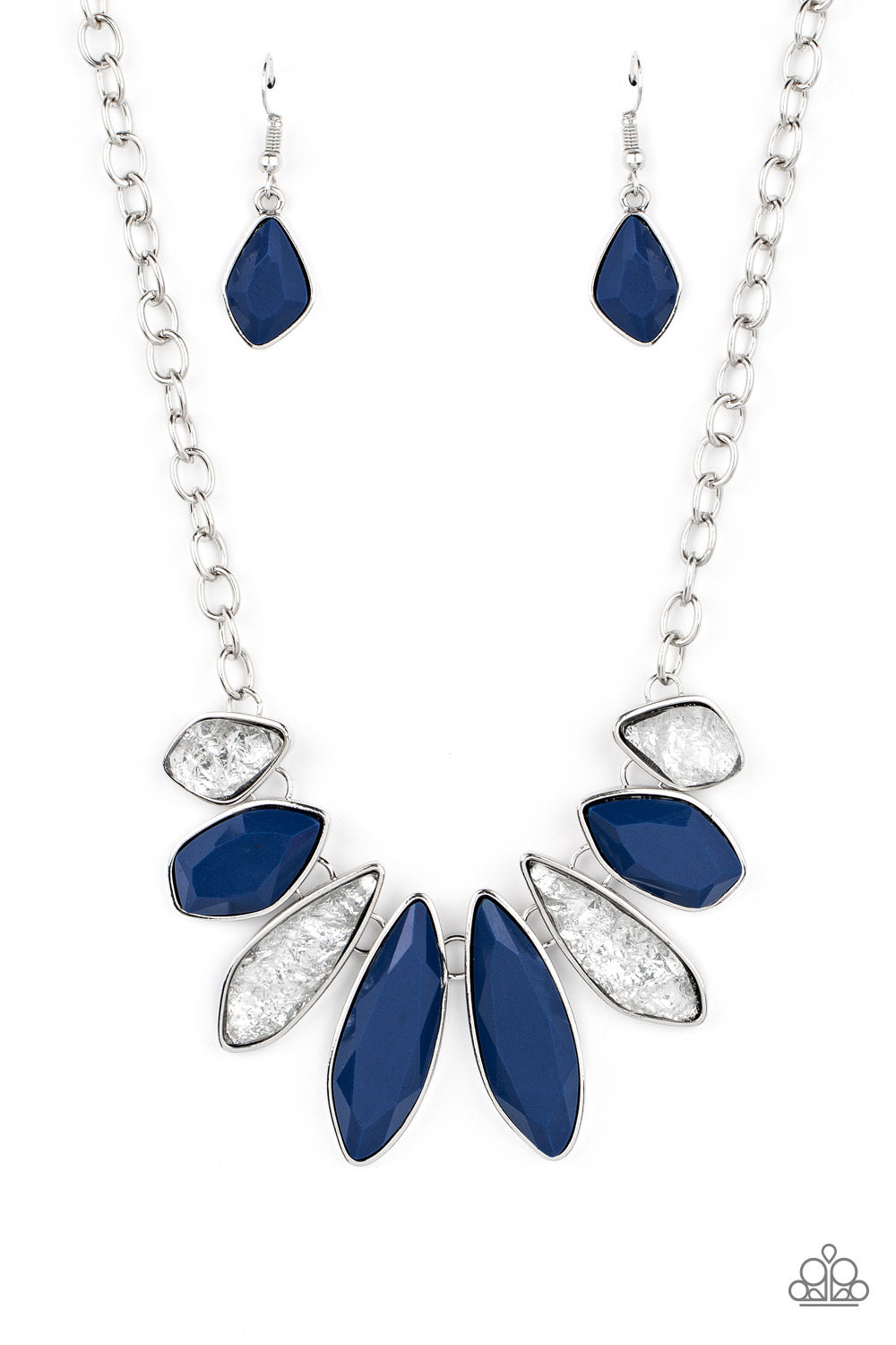 Paparazzi Crystallized Couture - Blue Necklace -Paparazzi Jewelry Images 