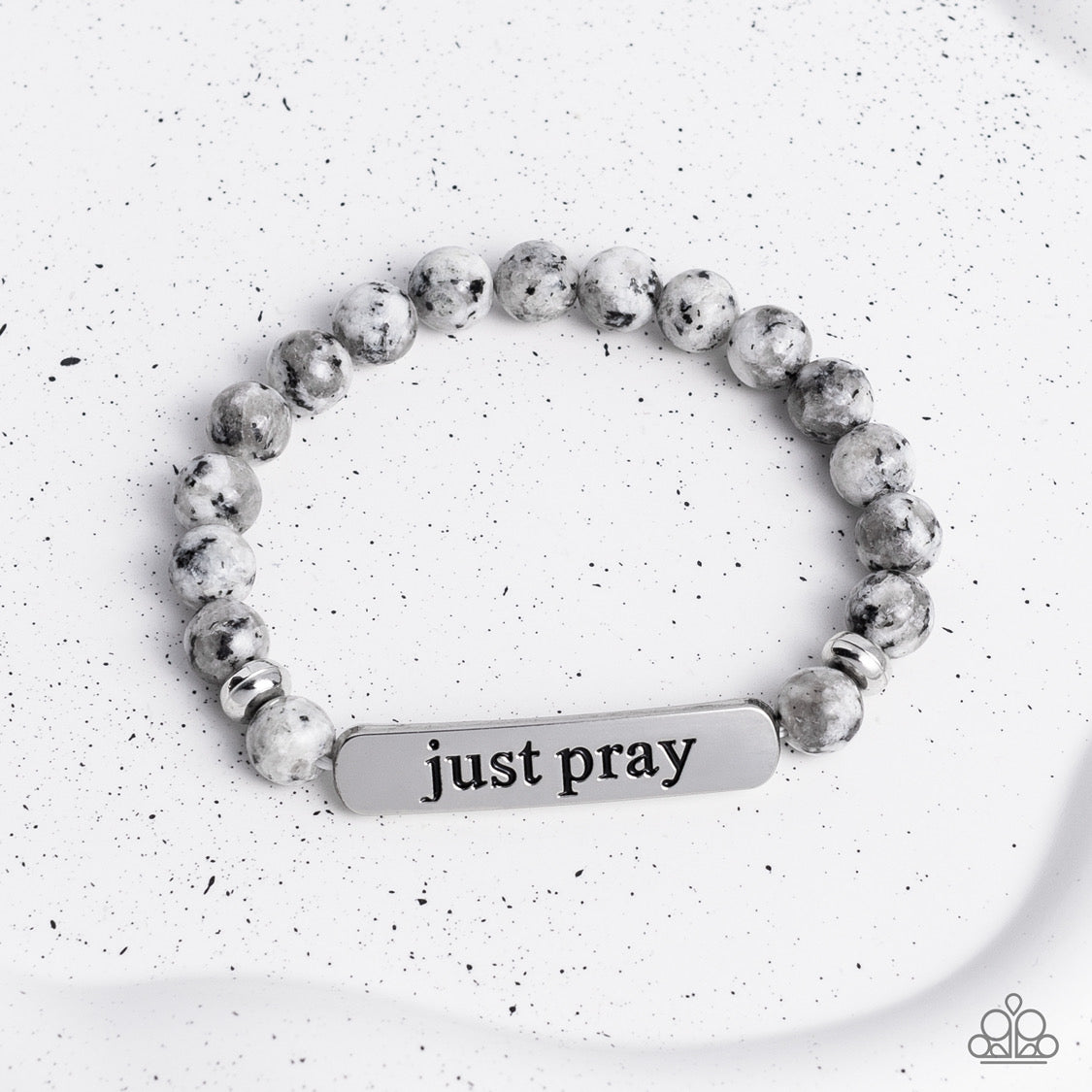 Paparazzi Just Pray - Silver Bracelet
