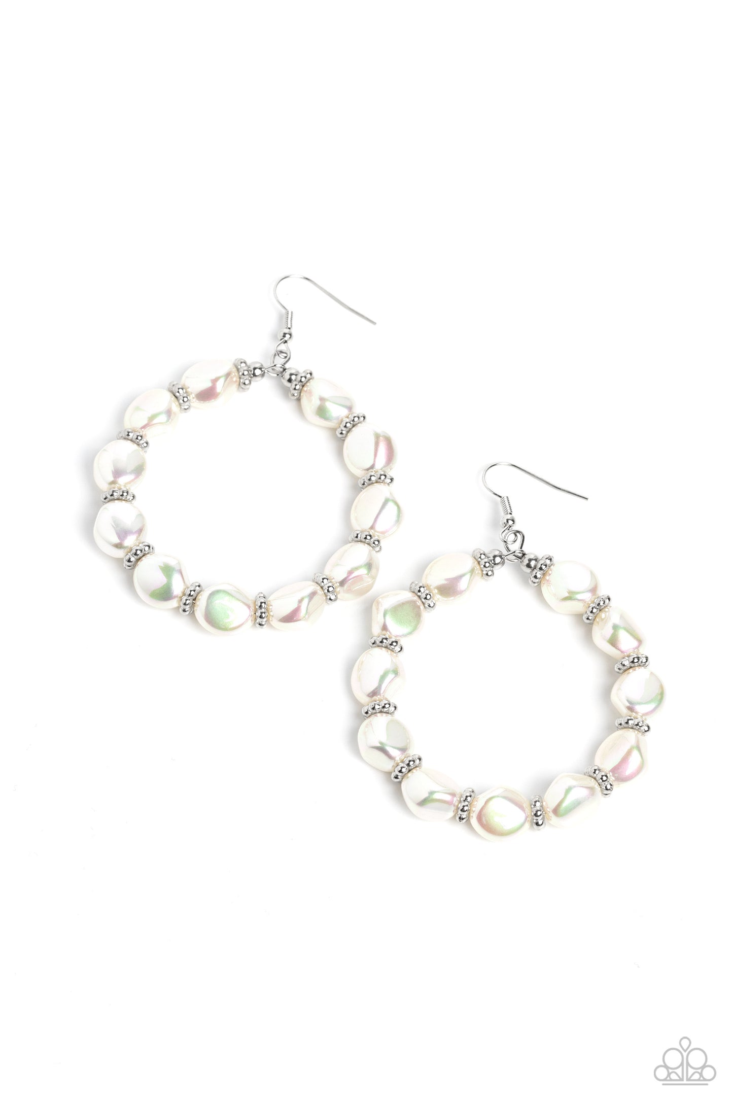 Paparazzi The PEARL Next Door - White Earrings -Paparazzi Jewelry Images 