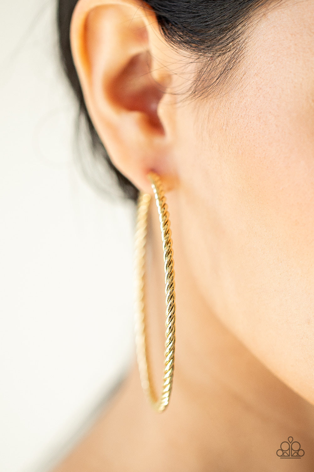 Paparazzi Resist The Twist - Gold Earrings -Paparazzi Jewelry Images