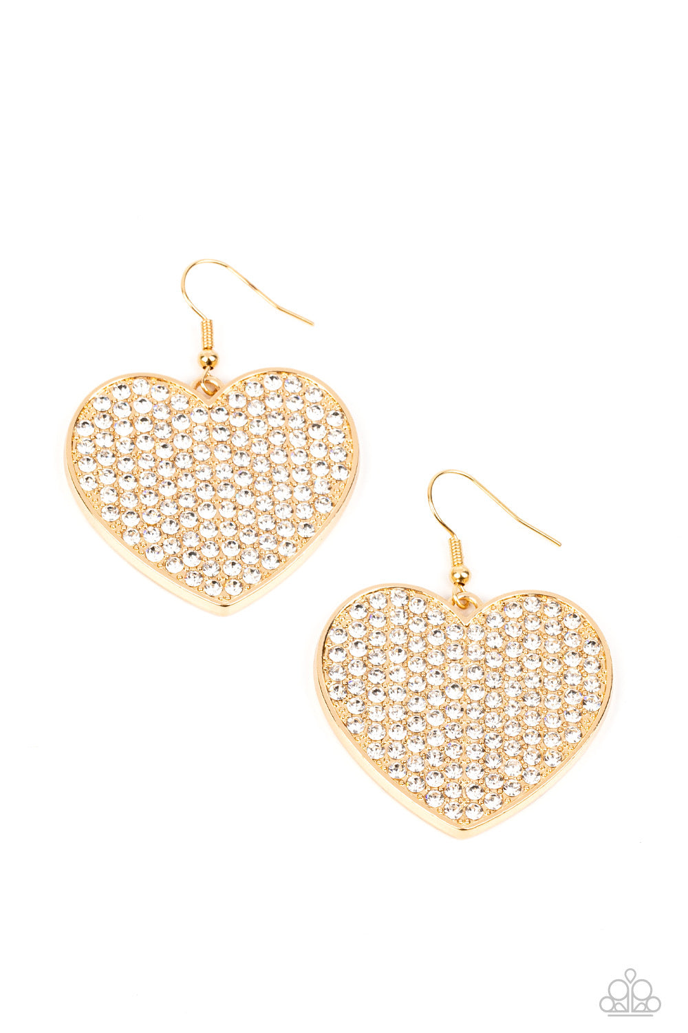 Paparazzi Romantic Reign - Gold Earrings   -Paparazzi Jewelry Images 