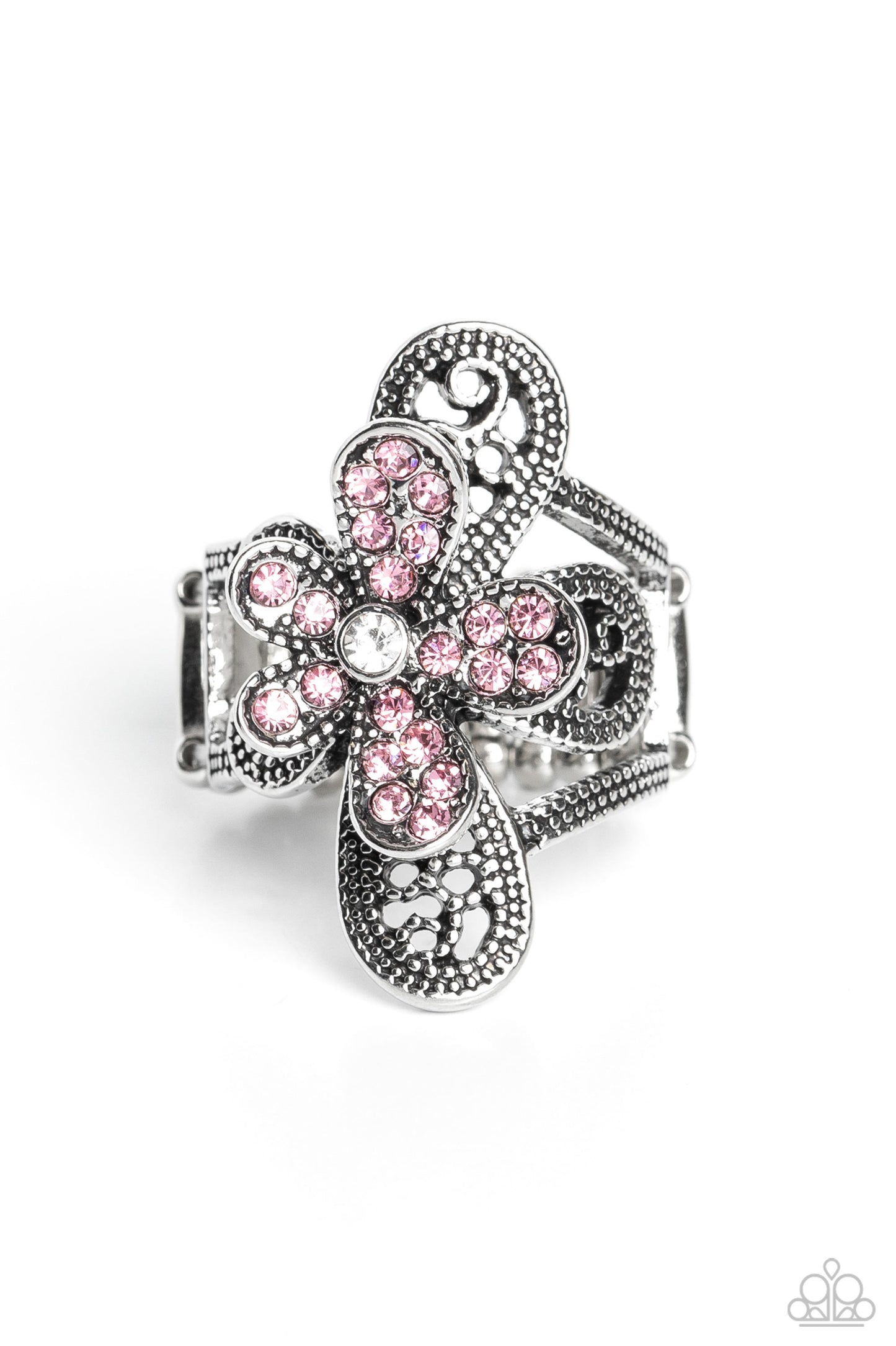 Paparazzi Garden Escapade - Pink Ring-Paparazzi Jewelry Images 