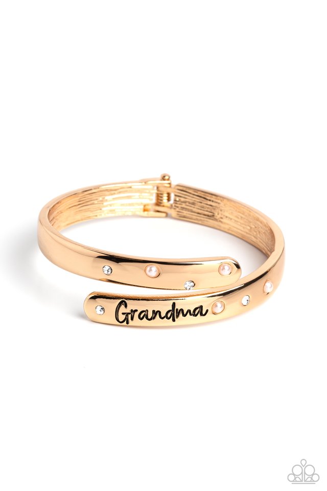 Grandma Jewelry - Gorgeous Grandma - Gold Bracelet Paparazzi jewelry image