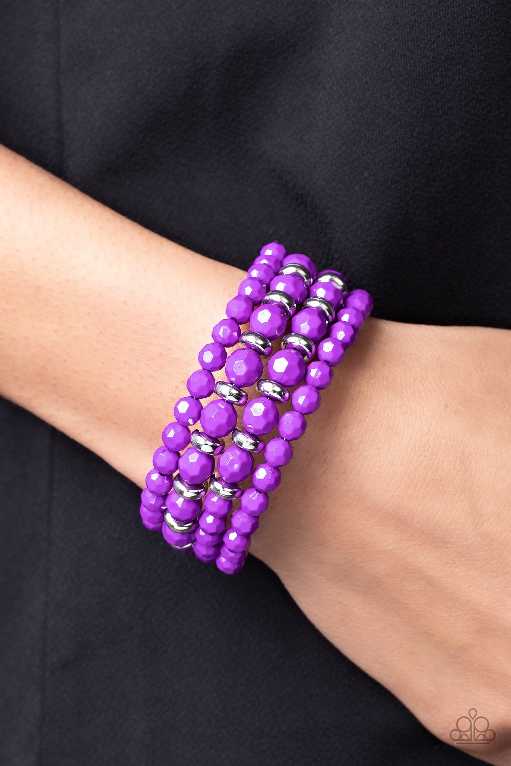 Paparazzi Its a Vibe - Purple Bracelet - A Finishing Touch Jewelry